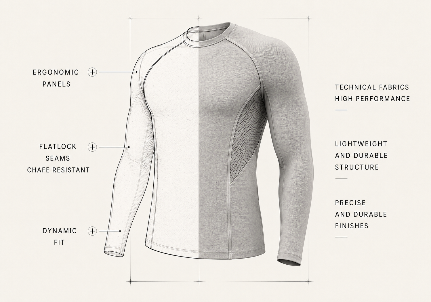 Technical sportswear design